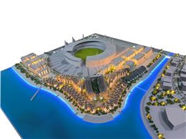 Resort scale model 